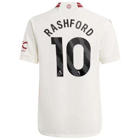 NWOT Marcus Rashford Adidas Manchester United Replica Jersey, size 11-12 Medium - Picture 8 of 13
